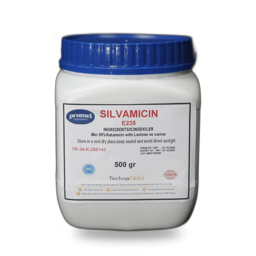 Technofood Silvamicin (E235) — 50% natamycin antifungal preservative, 500 g jar