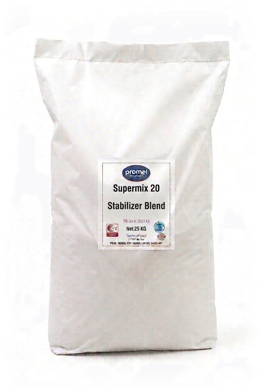Technofood Supermix 20 — dairy hydrocolloid stabilizer blend, 25 kg bag